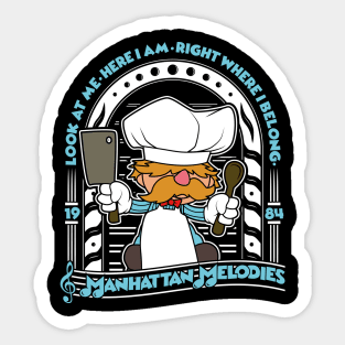 Swedish Chef Muppets Manhattan Melodies Sticker